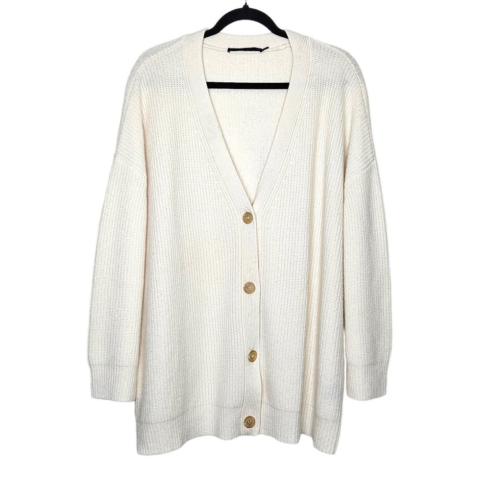 Jenni Kayne Cashmere Cocoon Cardigan in Ivory - Picture 3 of 13